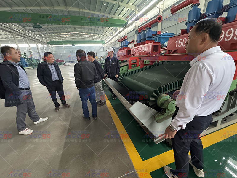 蒙古国客户实地考察尾矿选矿生产线